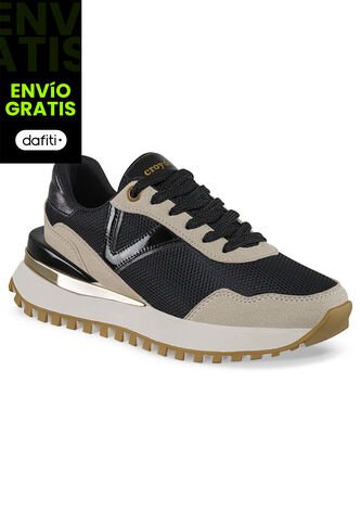Tenis Urbanos Fiorela Negro Croydon Para Mujer Croydon