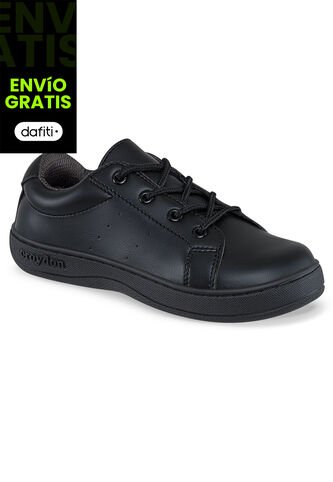 Zapatos Escolares Slash Negro Para Hombre Y Mujer Croydon Croydon