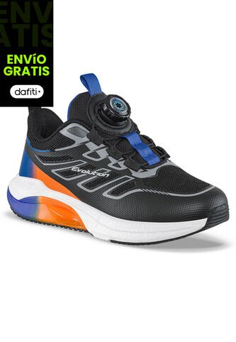 Tenis Running Furam Negro-M.Color Croydon Para Niño Croydon