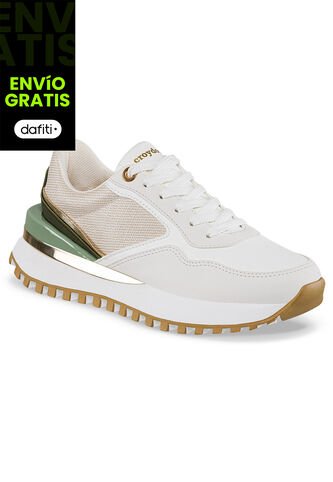 Tenis Urbanos Yeilin Beige-Verde Croydon Para Mujer Croydon
