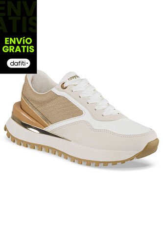 Tenis Urbanos Yeilin Beige-Café Croydon Para Mujer Croydon