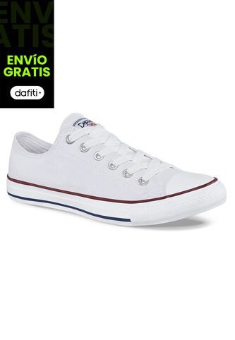Tenis Discovery Bajo Blanco-Rojo Para Hombre Y Mujer Croydon Croydon