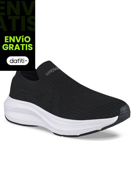 Tenis Para Caminar Wefer Negro Croydon Para Mujer