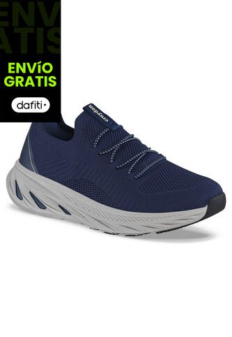 Tenis Para Caminar Sefican Azul Osc Croydon Para Hombre Croydon
