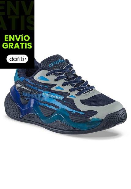 Tenis Running Mertik Azul Croydon Para Niño
