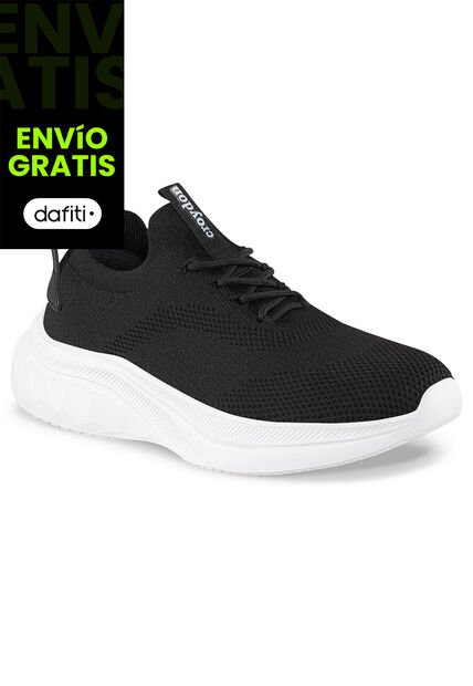 Tenis Para Caminar Sonivo Negro-Blanco Croydon Para Hombre