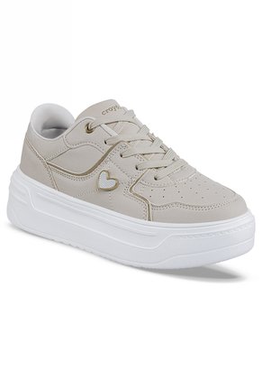 Tenis Casuales Mefos Beige Croydon Para Mujer