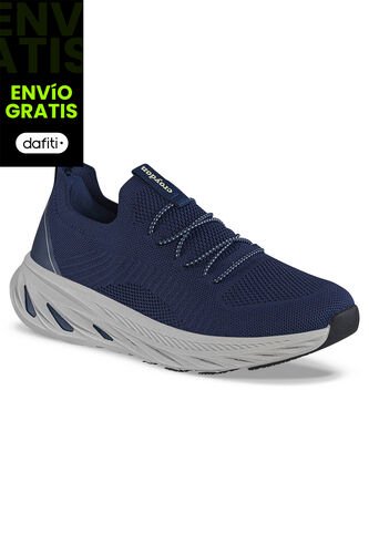 Tenis Para Caminar Sefican Azul Osc Croydon Para Hombre Croydon