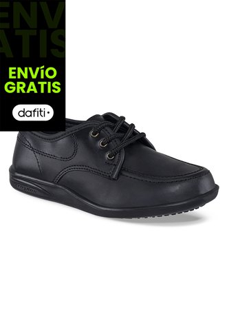 Zapatos Escolares Bachiller Negro Para Niño Croydon Croydon