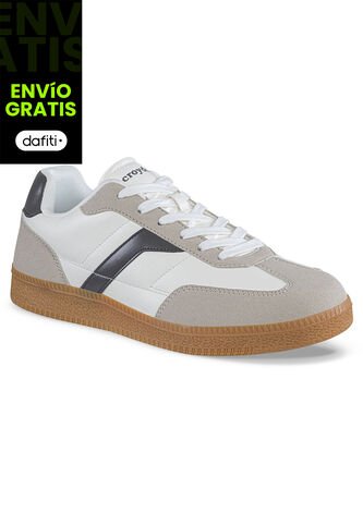 Tenis Casuales Ilor Beige-Gris Croydon Para Hombre Croydon
