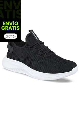 Tenis Running Korp Negro-Blanco Para Hombre Croydon Croydon