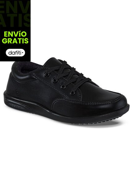 Zapatos Escolares Bagglia Negro Para Niño Croydon