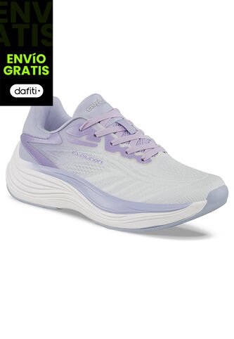 Tenis Running Marbu Blanco-Lila Croydon Para Mujer Croydon