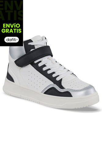 Tenis Urbanos Dynexa Blanco-Negro Croydon Para Mujer Croydon