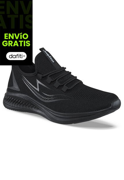 Tenis Running Drazz Negro-Negro Para Hombre Croydon
