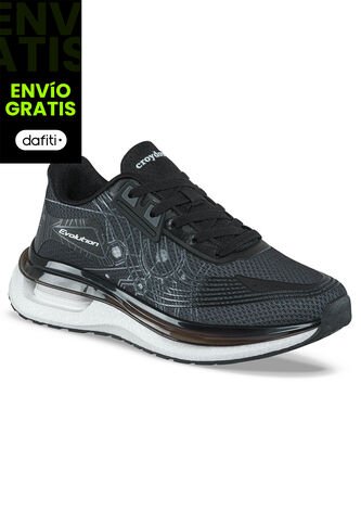 Tenis Running Zydra Negro Croydon Para Hombre Croydon
