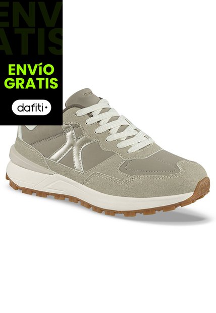 Tenis Urbanos Ruba Beige Croydon Para Mujer