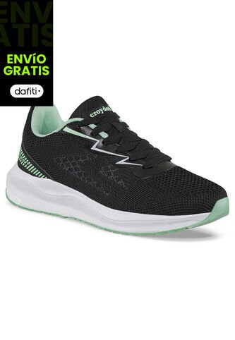Tenis Running Drig Negro-Verde Croydon Para Mujer Croydon
