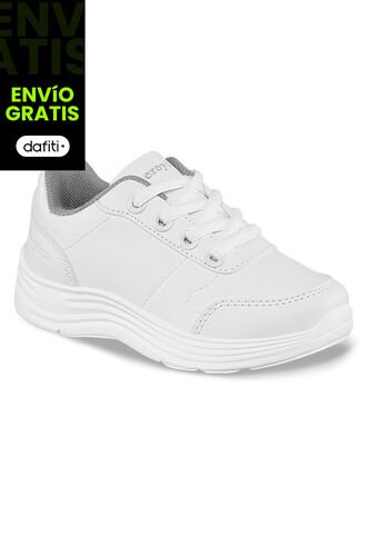 Tenis Escolares Schoology C Blanco Para Niña Y Niño Croydon Croydon