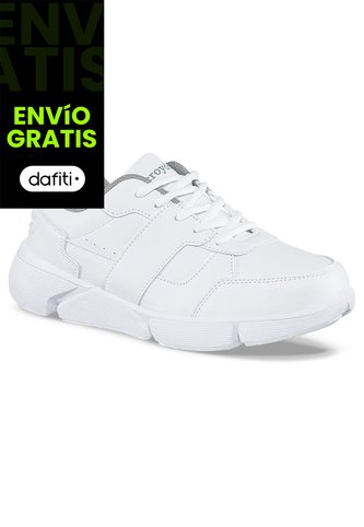 Tenis Colegio Hannir C Blanco-Gris Para Hombre Y Mujer Croydon Croydon