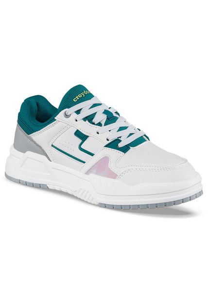 Tenis Urbanos Torx Blanco-Verde Para Mujer Croydon