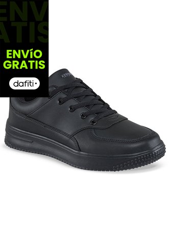 Tenis Colegio Shopir Pro C Negro-Gris Para Niño Y Niña Croydon Croydon
