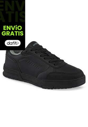 Tenis Colegio Krop Negro Para Niño Y Niña Croydon Croydon