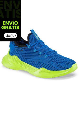 Tenis Running Wuwa Azul-Verde Para Hombre Croydon Croydon