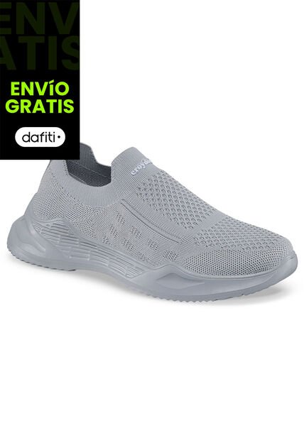 Tenis Running Loccer Gris Para Hombre Croydon
