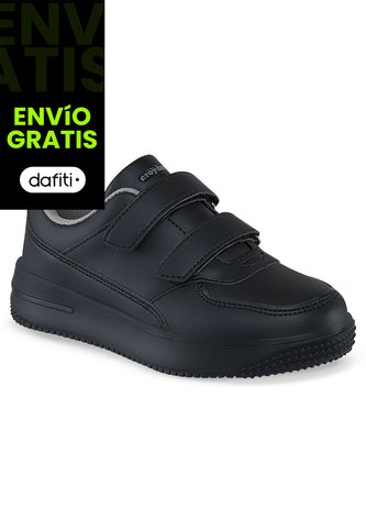 Tenis Colegio Shopir V Negro-Gris Para Niño Y Niña Croydon Croydon