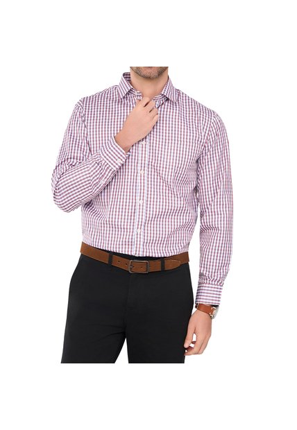 Camisa Ian Ml Rojo Croydon Para Hombre