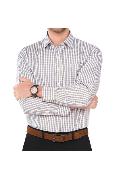Camisa Ian Ml Gris Croydon Para Hombre