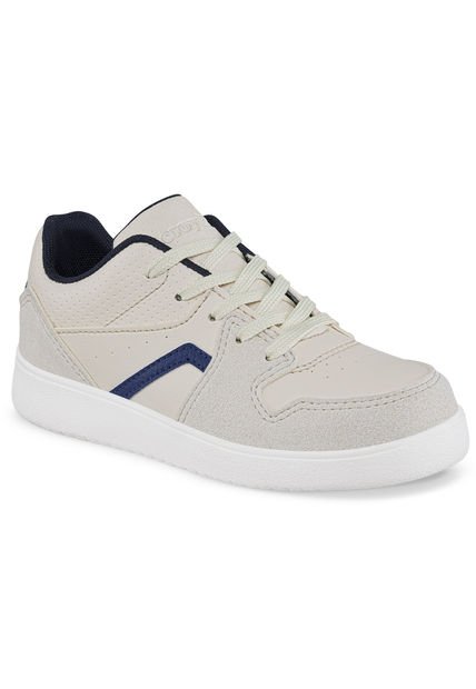 Tenis Casuales Bro Bajo Beige Para Niño Croydon