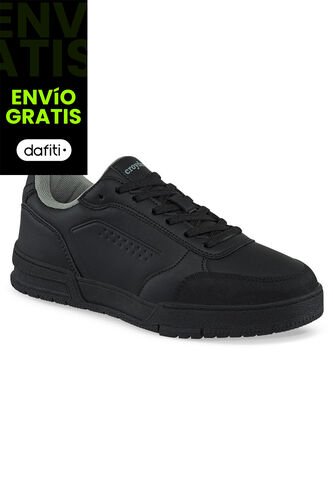 Tenis Colegio Krop Negro Para Niño Y Niña Croydon Croydon