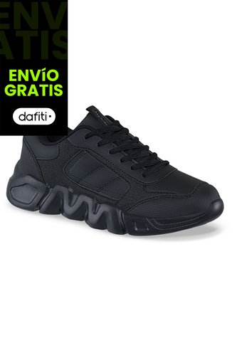 Tenis Colegio Delor Negro Para Niño Y Niña Croydon Croydon