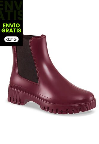 Botines Lluvia Kathie Vino Croydon Para Mujer Croydon