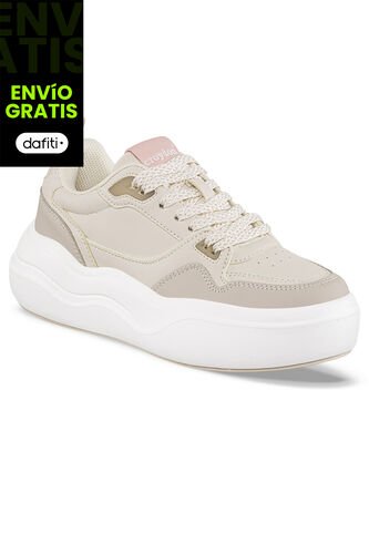 Tenis Urbanos Aryx Beige Para Mujer Croydon Croydon