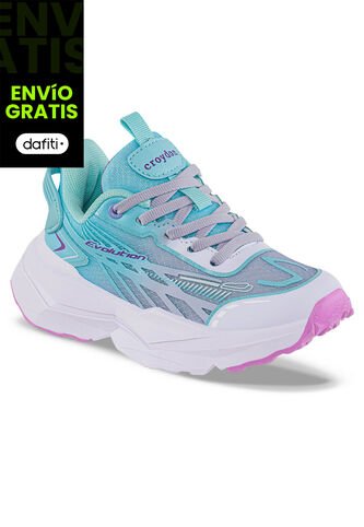 Tenis Running Mupira Azul-Lila Croydon Para Niña Croydon