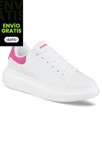 Tenis Zatrena Blanco-Fucsia Para Mujer Croydon Croydon