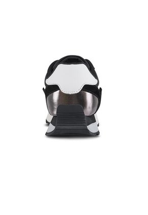 Tenis Urbanos Terniza Negro-Plata Croydon Para Mujer