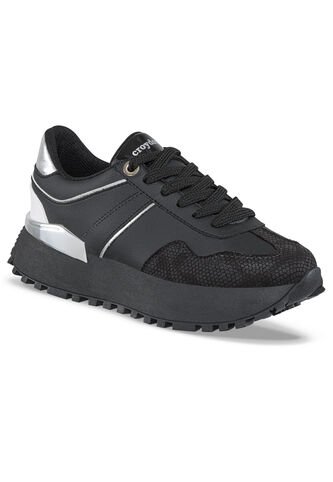 Tenis Urbanos Letizia Negro-Negro Para Mujer Croydon Croydon