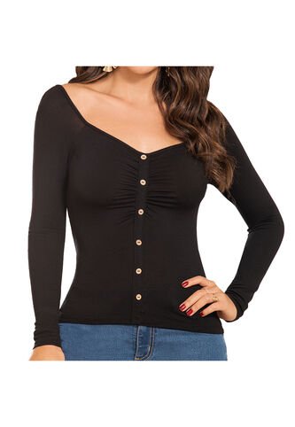 Blusa Kanny Negro Para Mujer Croydon Croydon