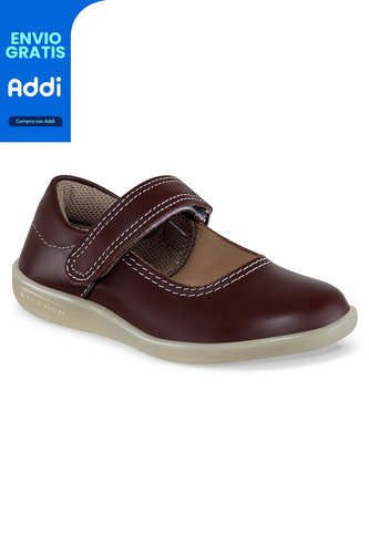 Zapatos Escolares Mafalda Rojo Para Niña Croydon Croydon