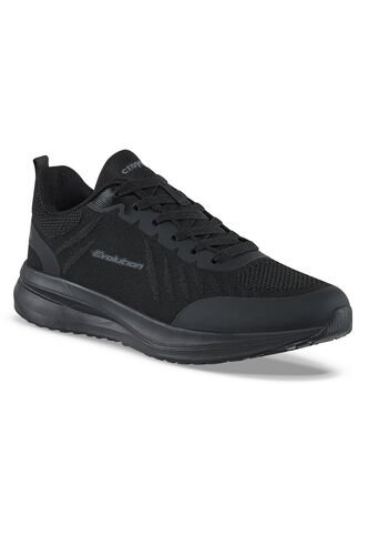 Tenis Running Deno Negro-Negro Croydon Para Hombre Croydon