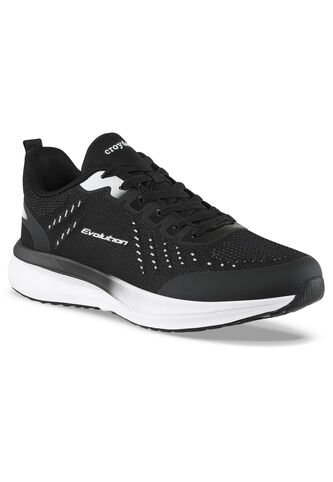 Tenis Running Deno Negro-Blanco Croydon Para Hombre Croydon