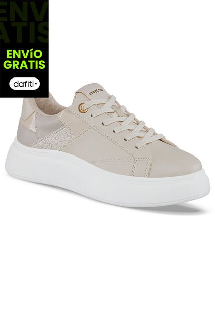 Tenis Urbanos Candac Beige Para Mujer Croydon