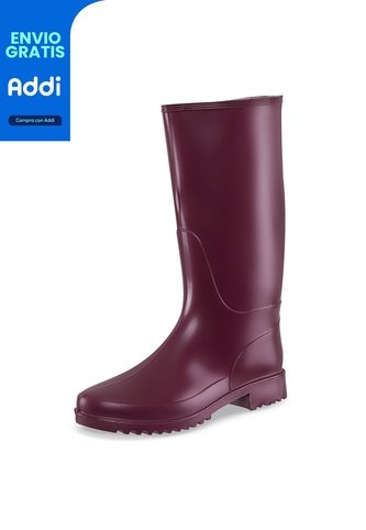 Botas De Lluvia Tiffany Colors Vino Para Mujer Croydon Croydon