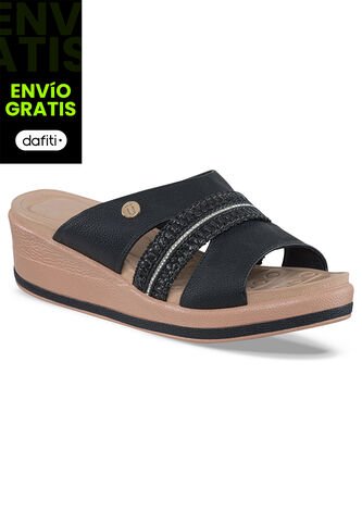 Sandalias Tacón Alfonsina Negro Para Mujer Croydon Croydon
