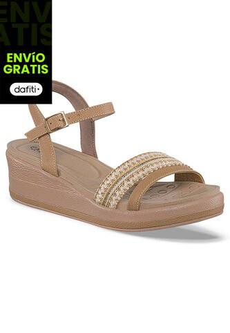 Sandalias Tacón Rosana Café Para Mujer Croydon Croydon