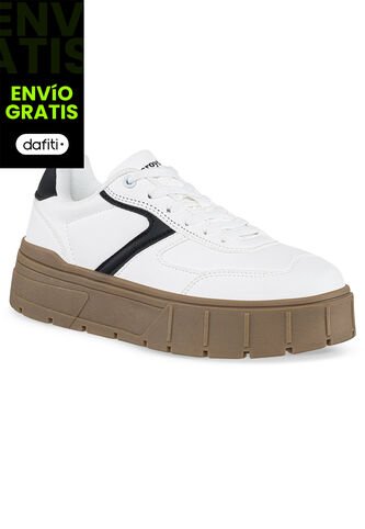 Tenis Quinter Blanco-Negro Croydon Para Mujer Croydon